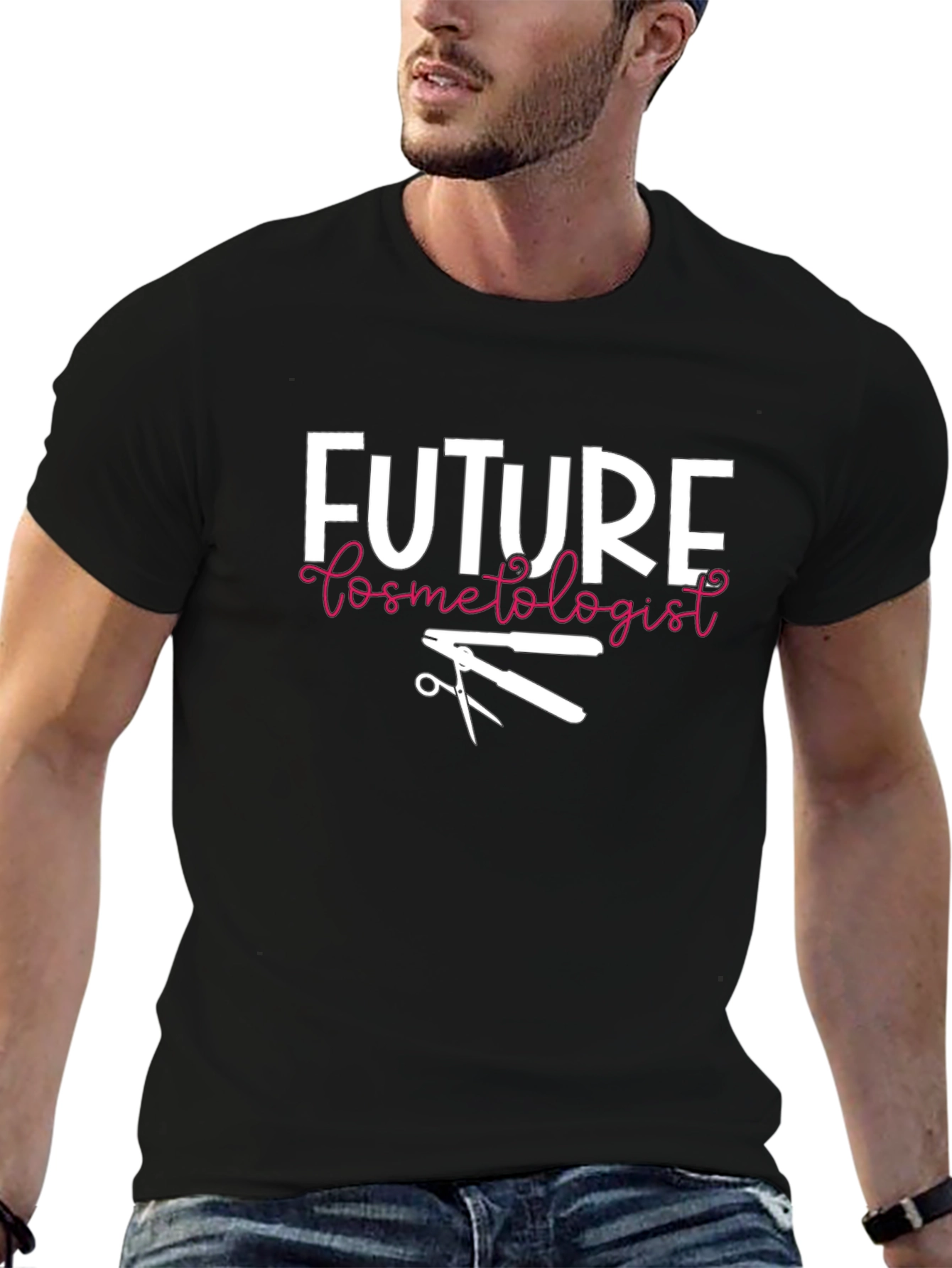 Camiseta Negra Futura Cosmetóloga