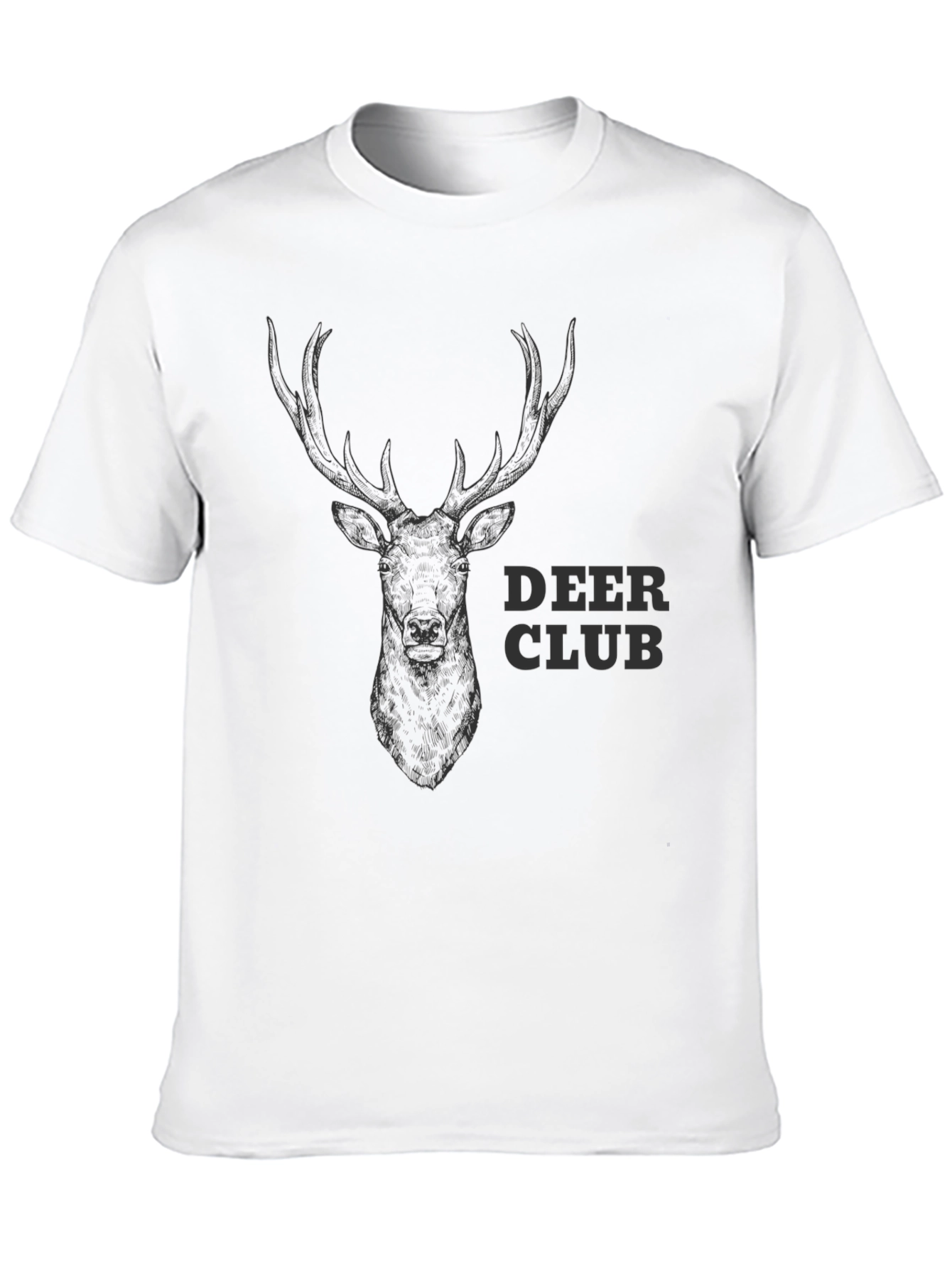 Camiseta Negra Deer Club para Hombre