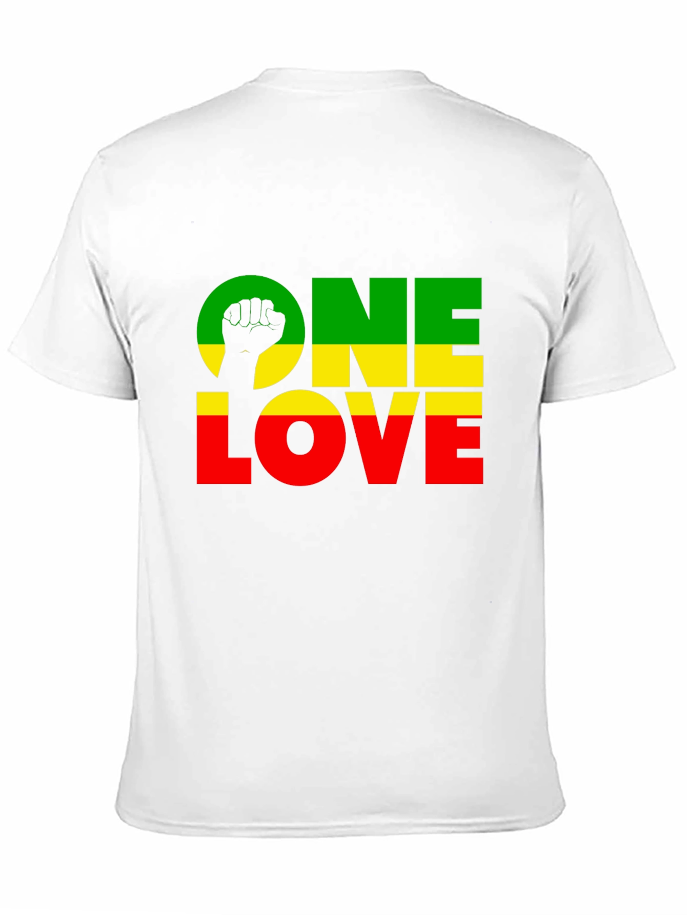 Camiseta Negra One Love Rasta