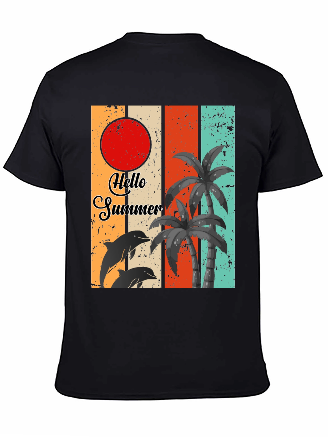 Camiseta Hello Summer con diseño retro