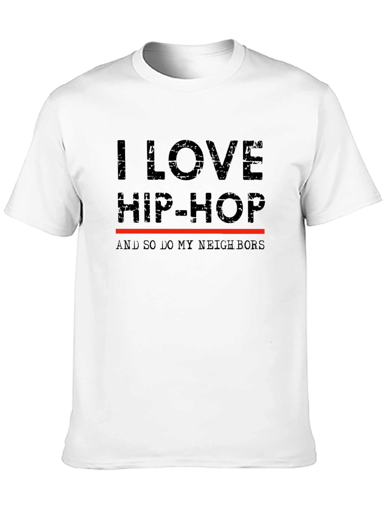 Camiseta I Love Hip-Hop para Amantes de la Música