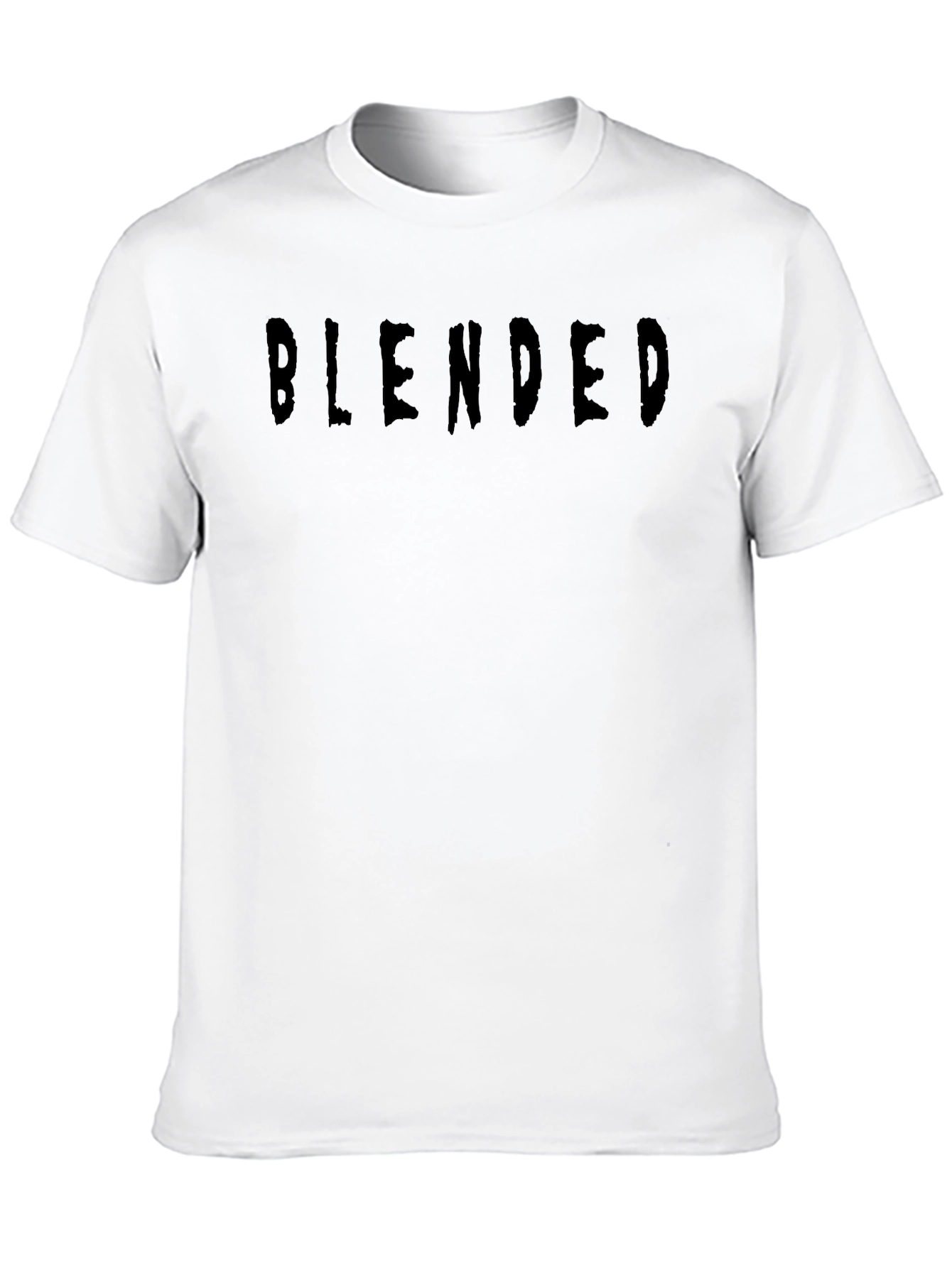 Camiseta Negra Blended Casual Hombre