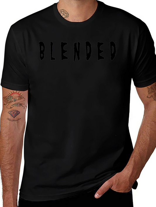 Camiseta Negra Blended Casual Hombre