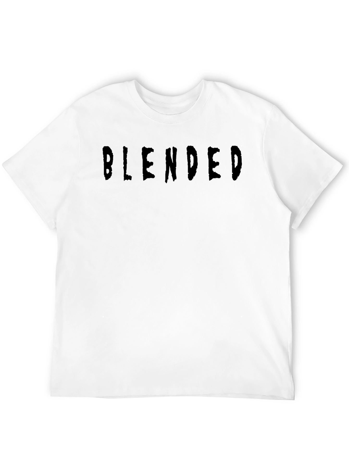 Camiseta Negra Blended Casual Hombre