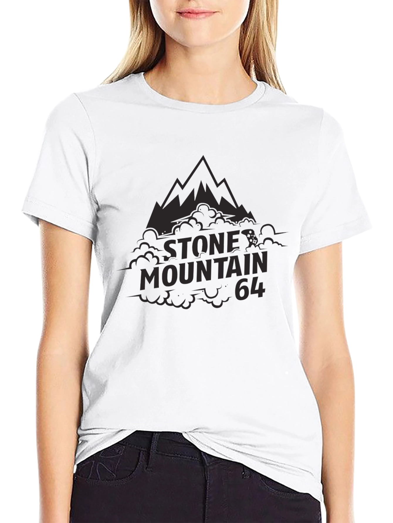 Camiseta Negra Stone Mountain 64