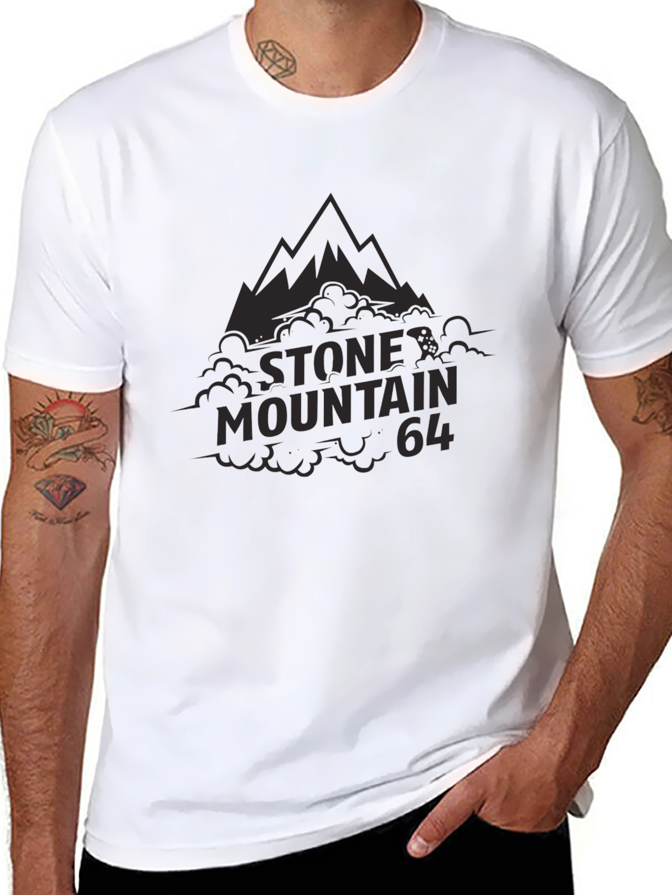 Camiseta Negra Stone Mountain 64