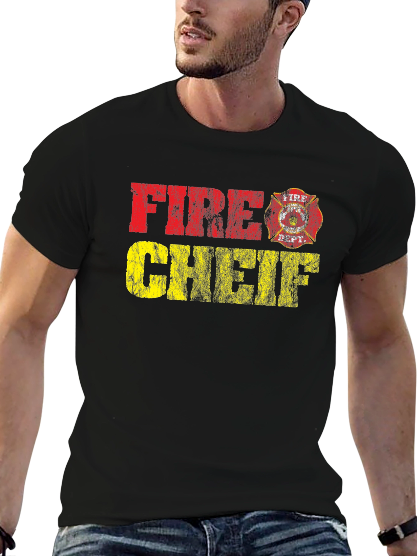 Camiseta Jefe de Bomberos - Diseño Distintivo