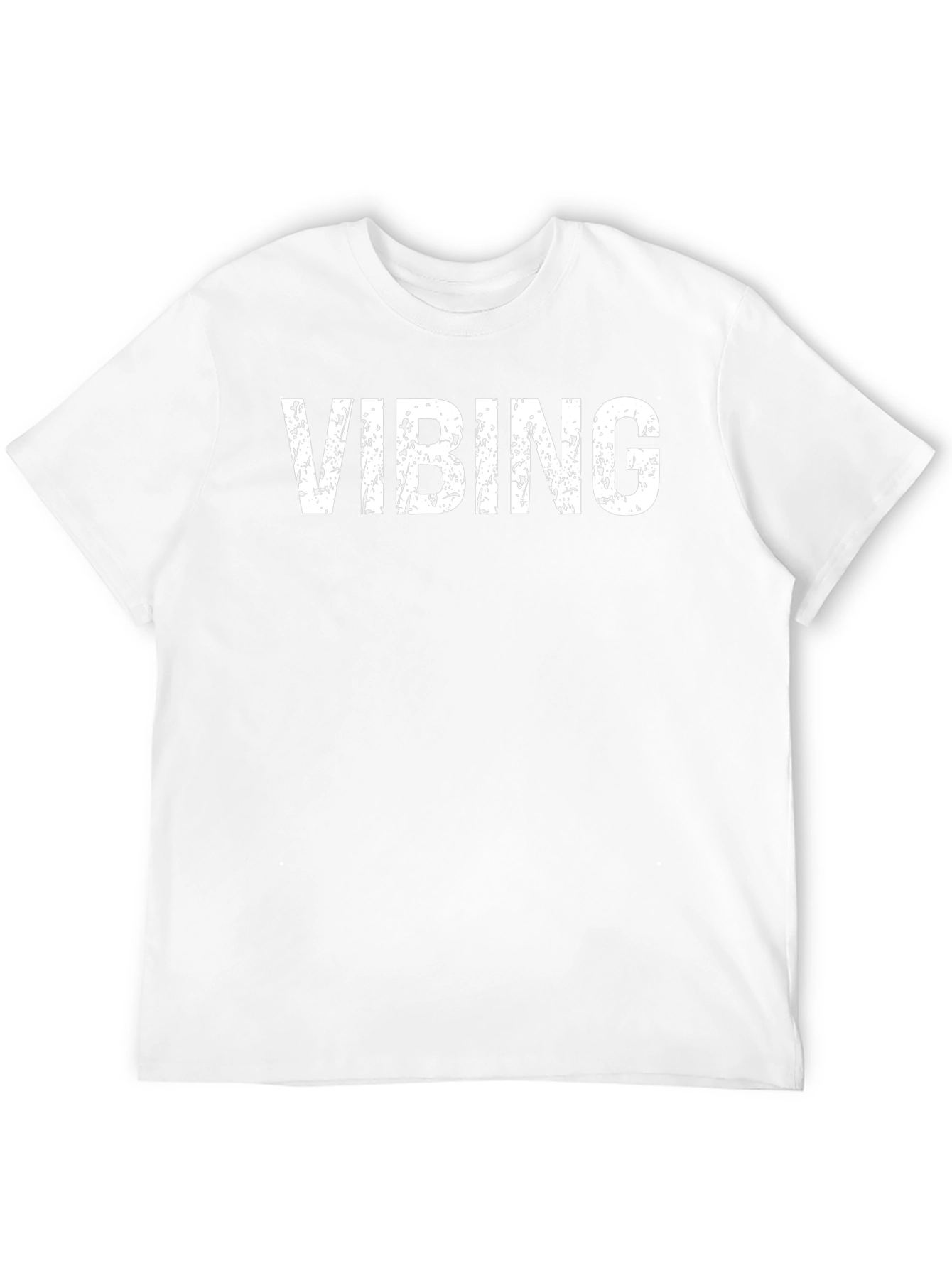 Camiseta Negra Vibing Casual Unisex