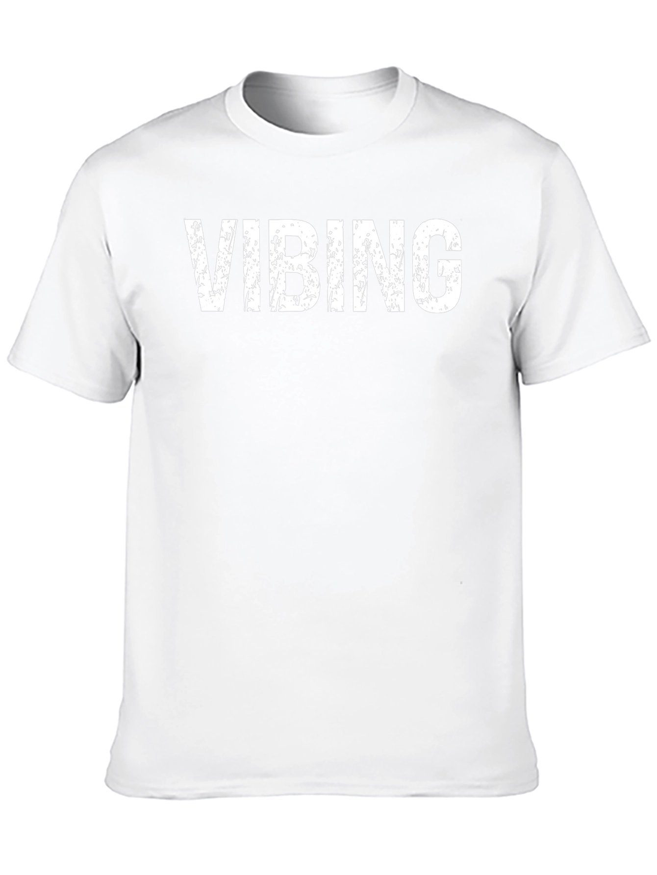 Camiseta Negra Vibing Casual Unisex