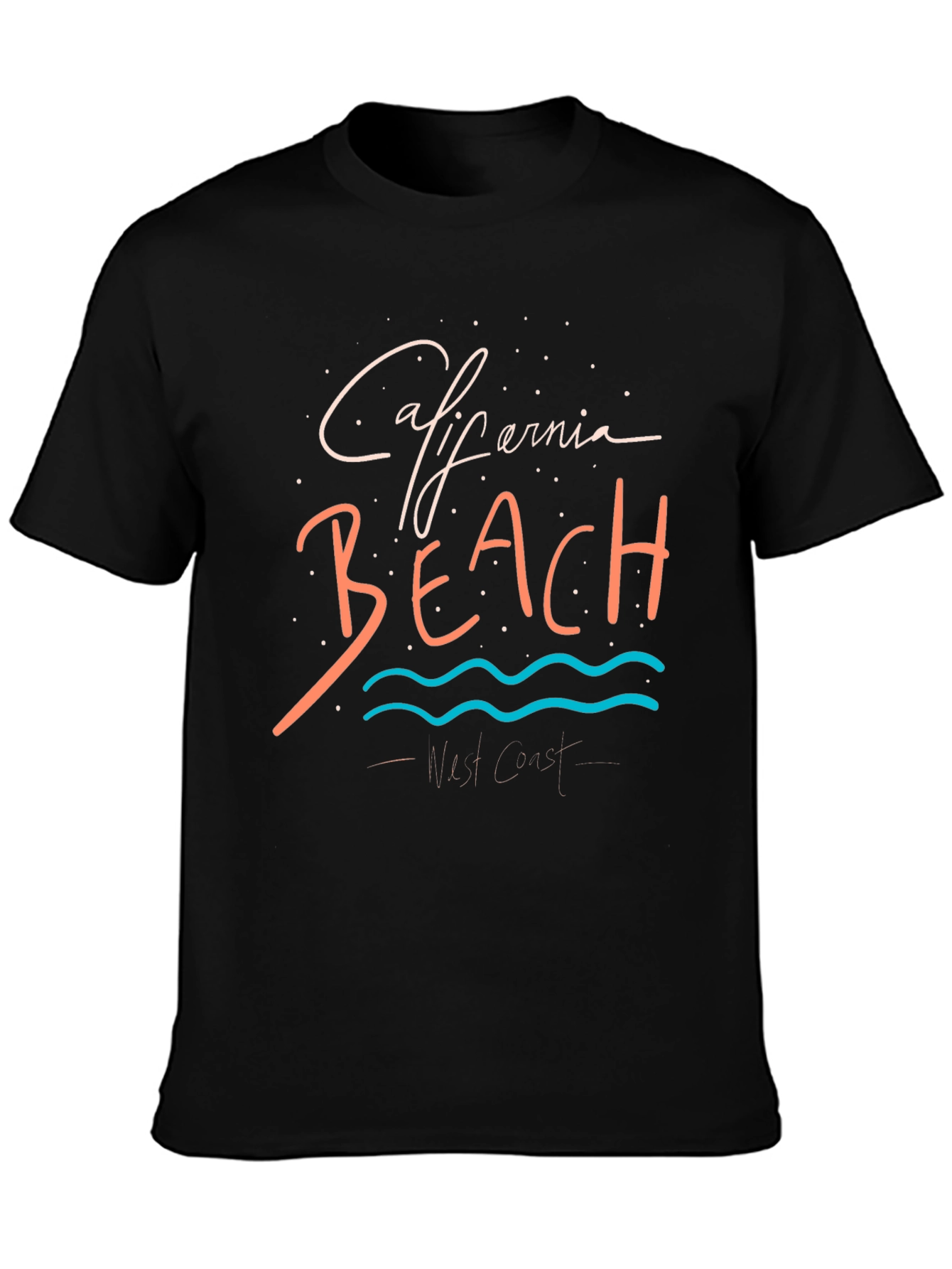 Camiseta Negra California Beach