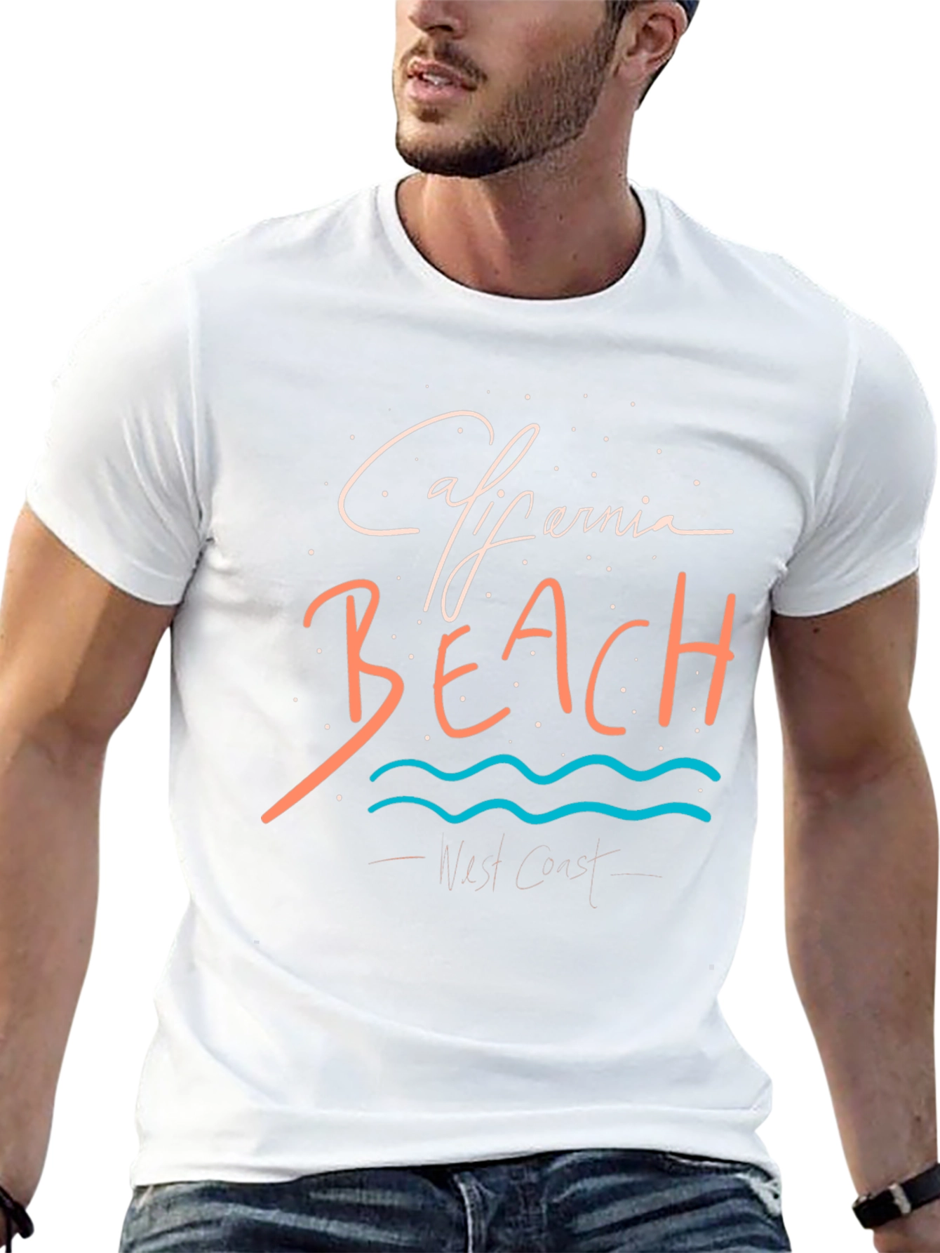 Camiseta Negra California Beach