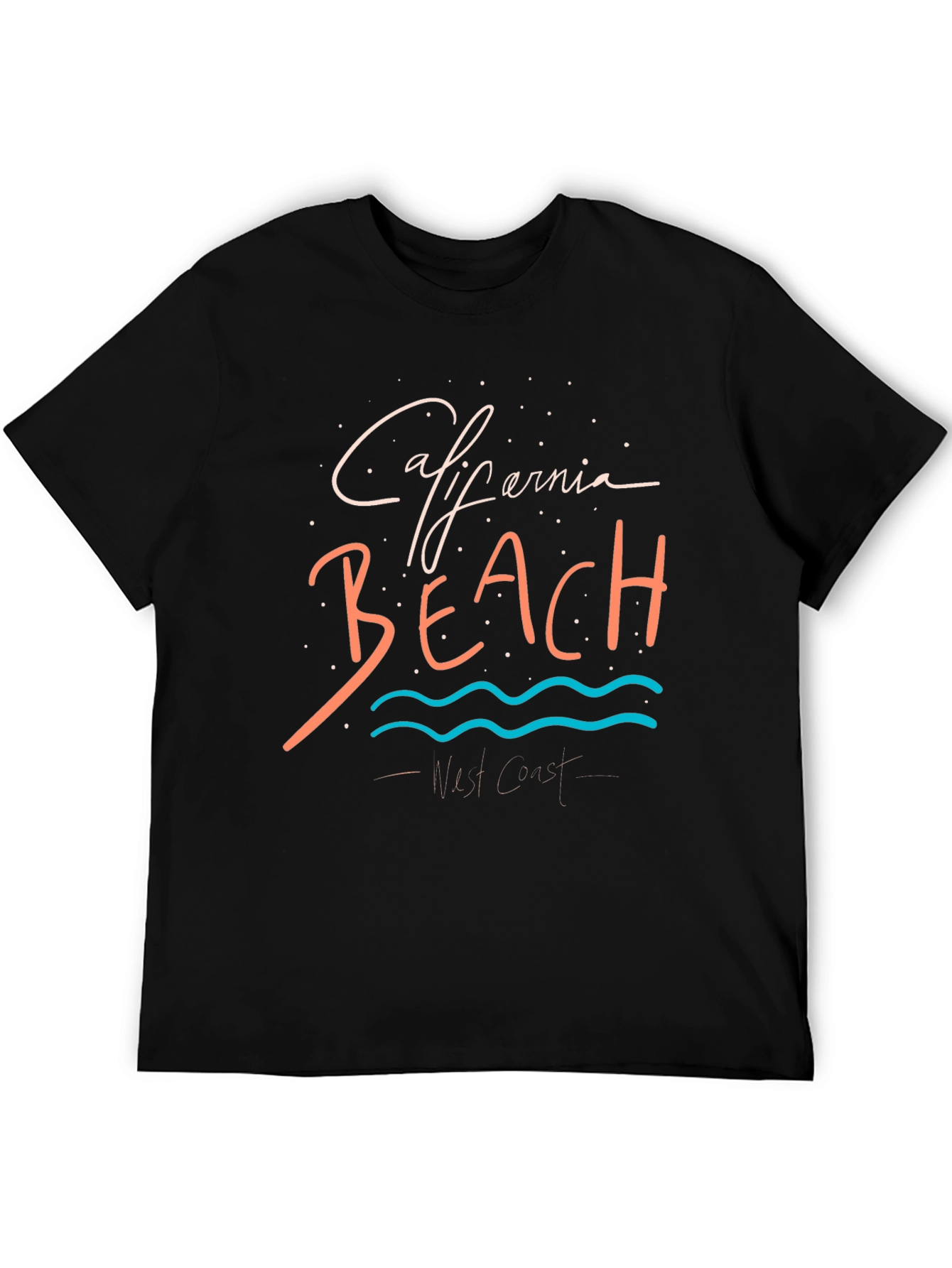 Camiseta Negra California Beach