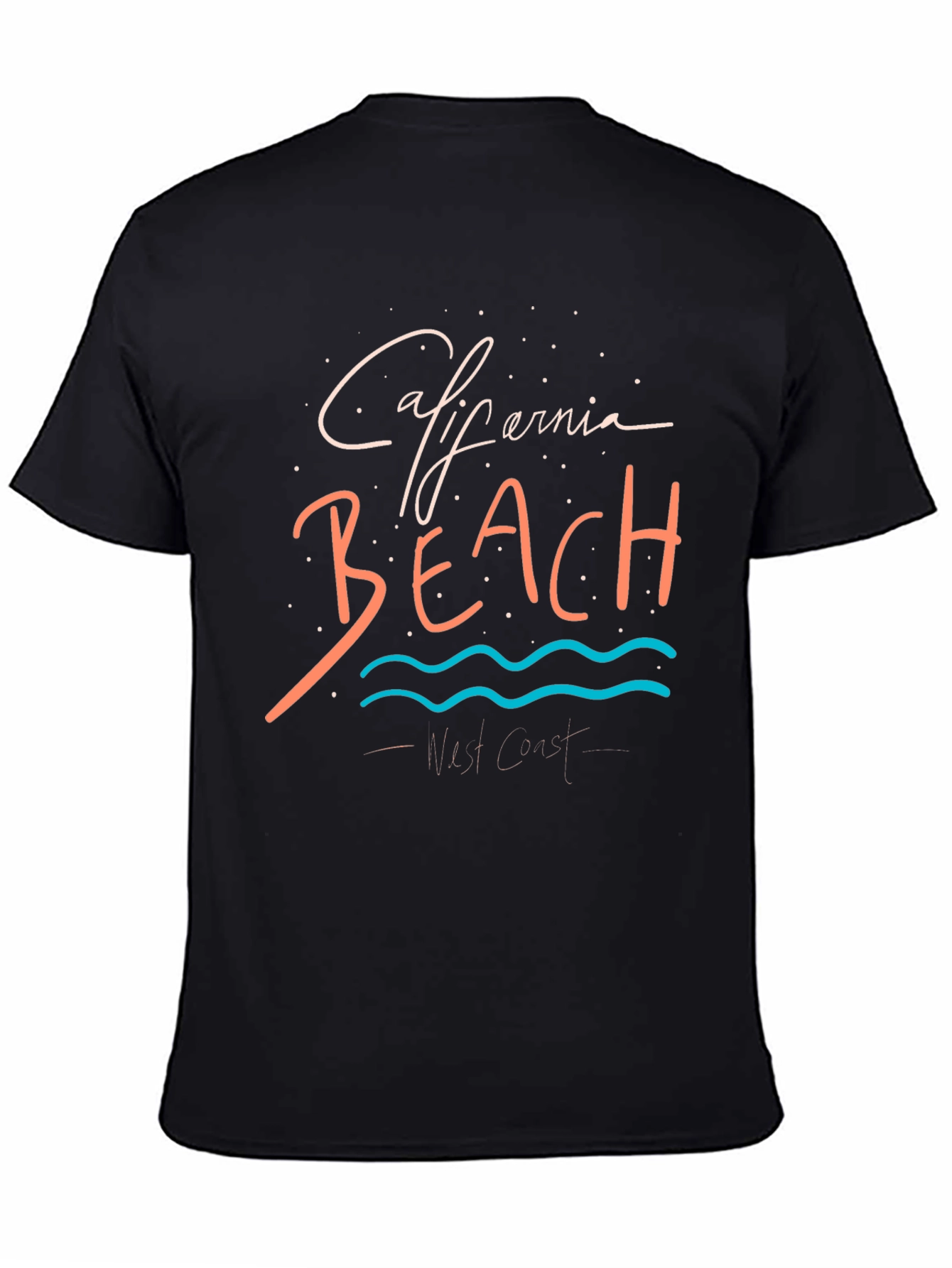 Camiseta Negra California Beach