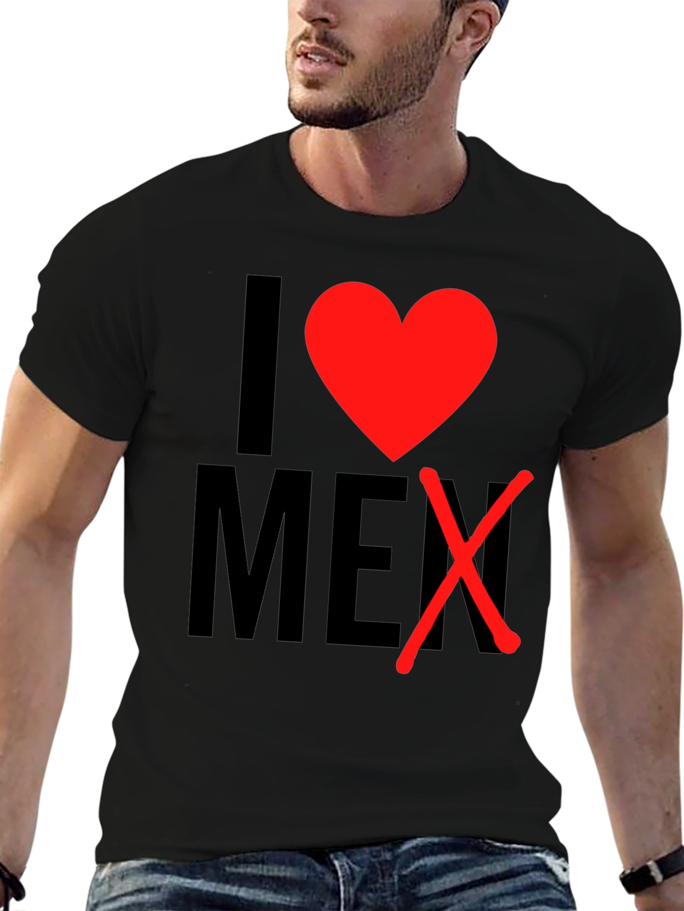 Camiseta con Diseño I ❤️ MEX