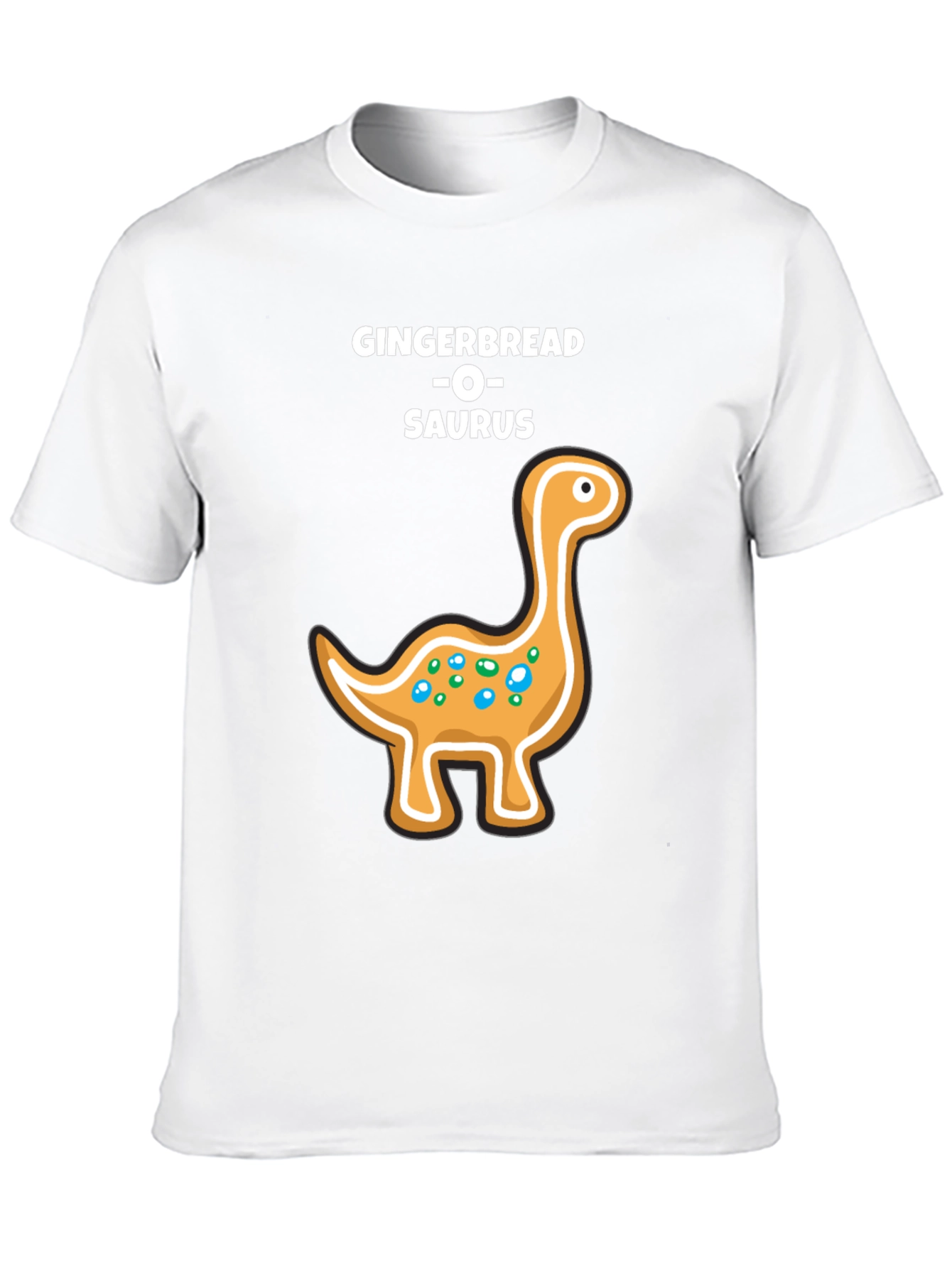 Camiseta Negra Gingerbread-O-Saurus