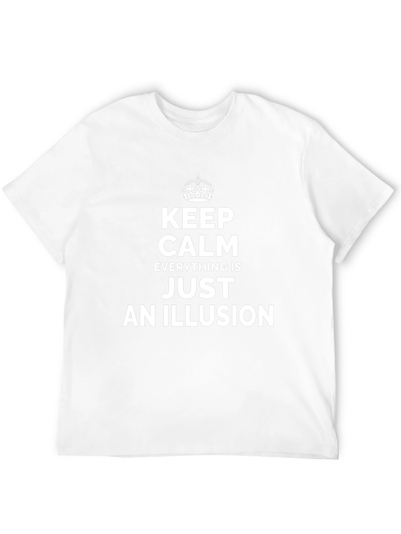 Camiseta Negra: Keep Calm - Todo Es Una Ilusión