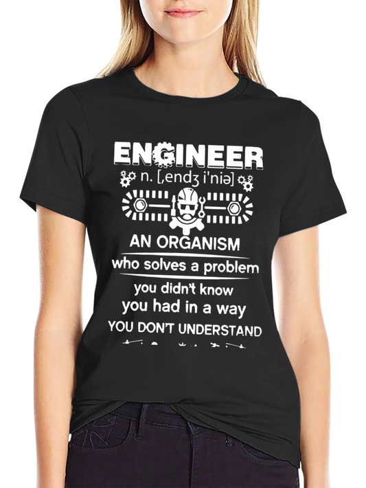 Camiseta Negra de Ingeniero: Solución de Problemas