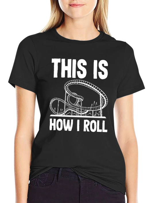 Camiseta Negra Así es como ruedo - Montaña Rusa