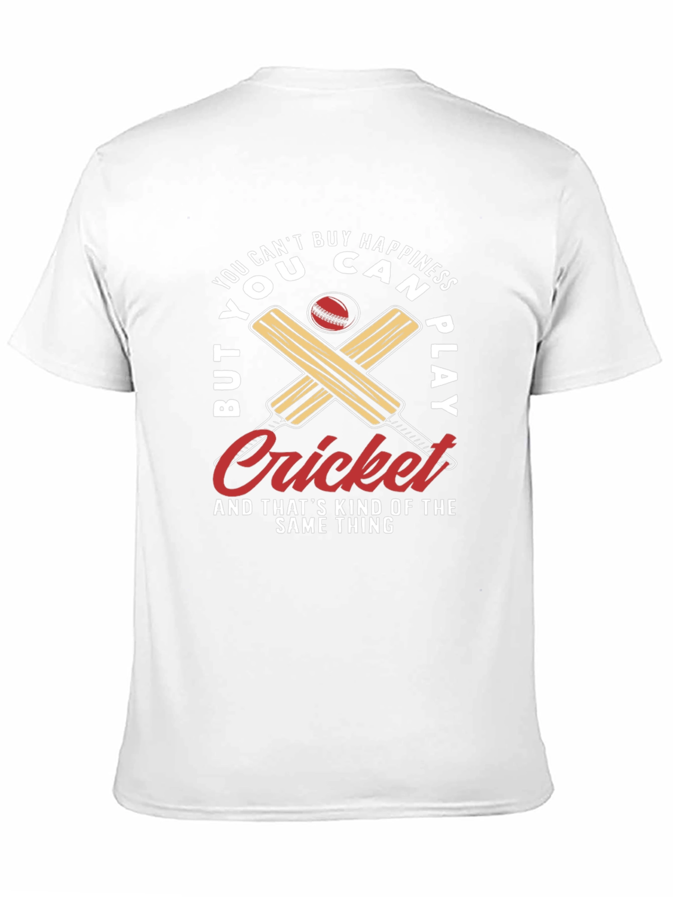 Camiseta Negra con Diseño de Cricket