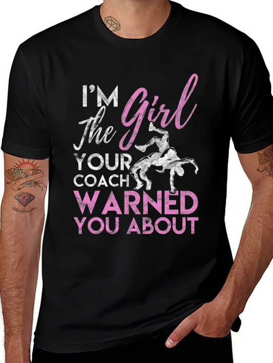 Camiseta Negra: Soy La Chica Que Tu Entrenador Te Advirtió