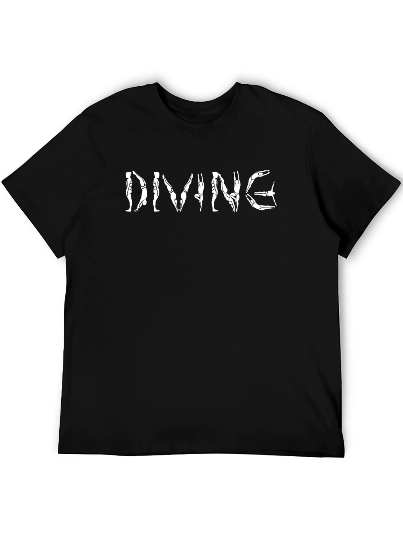 Camiseta Negra Divertida Diving