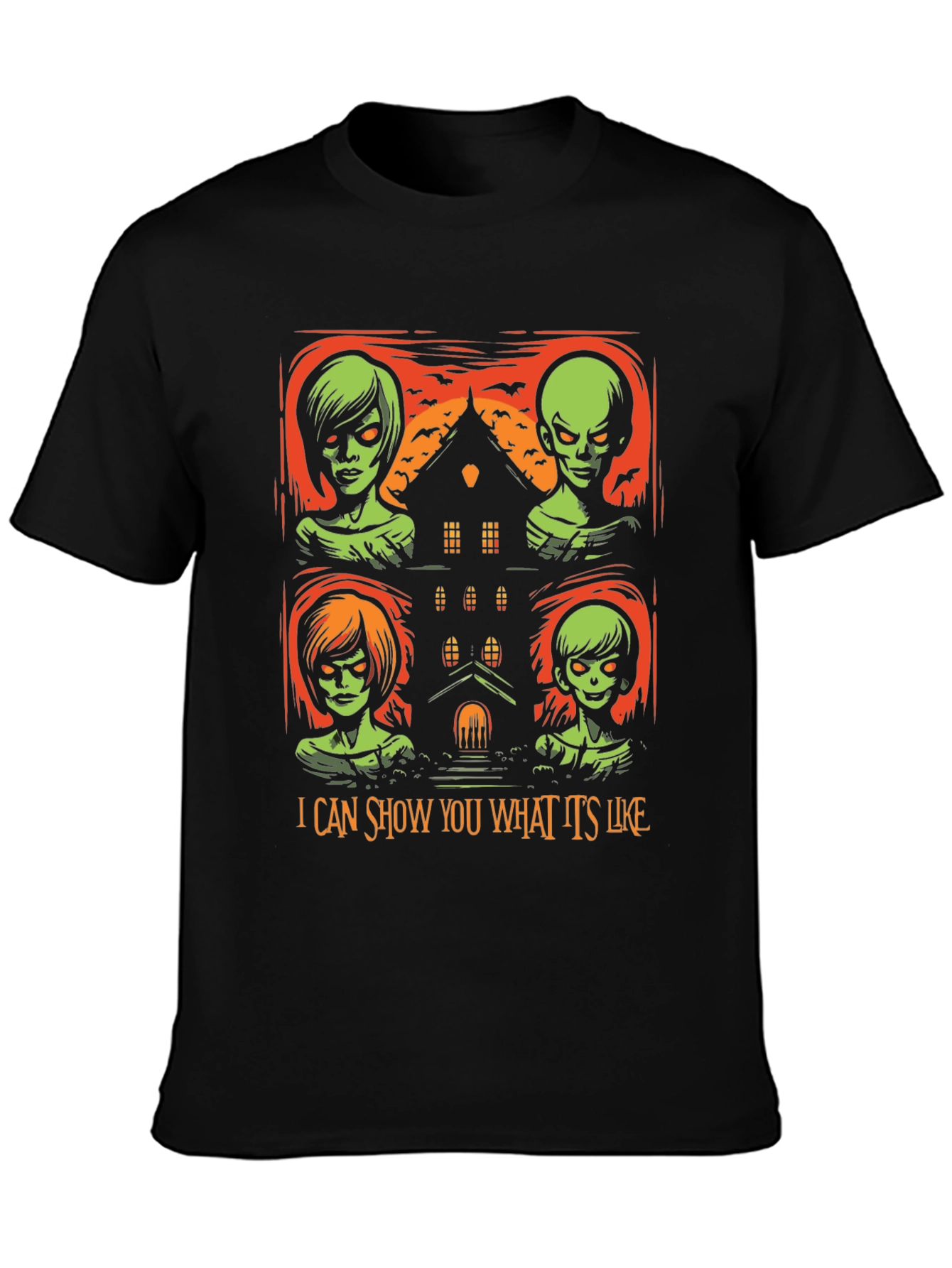 Camiseta de Halloween con diseño espeluznante