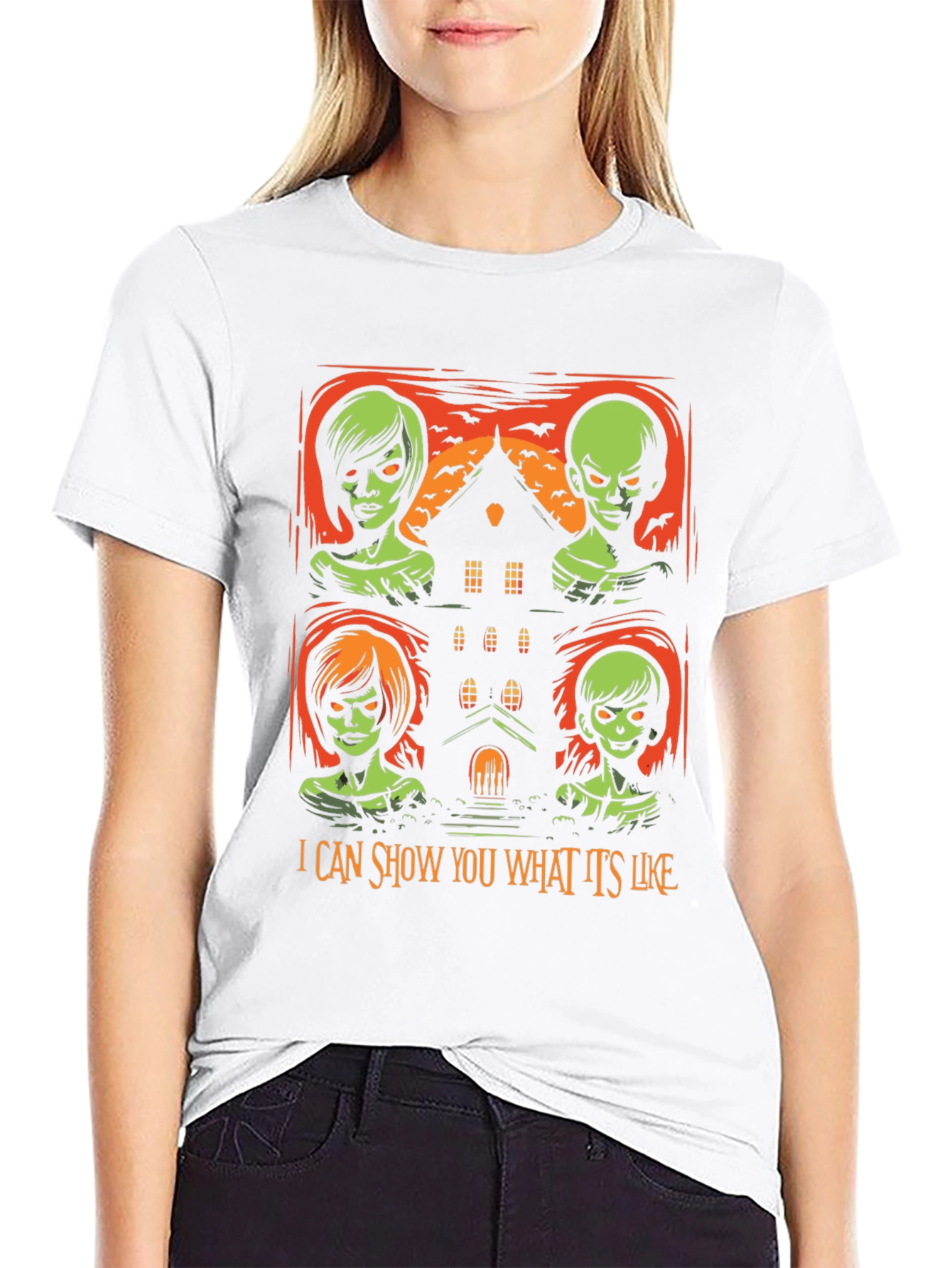Camiseta de Halloween con diseño espeluznante
