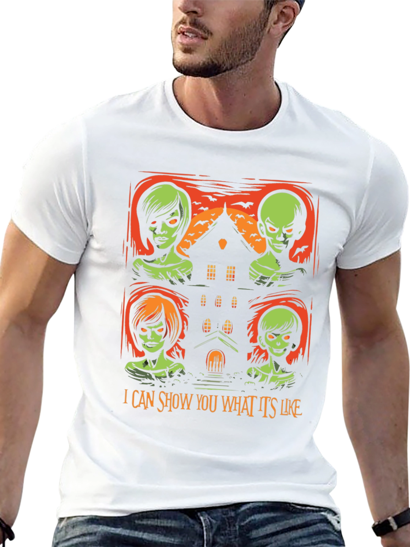 Camiseta de Halloween con diseño espeluznante