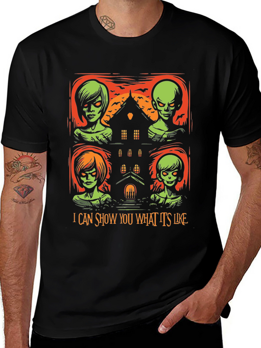 Camiseta de Halloween con diseño espeluznante