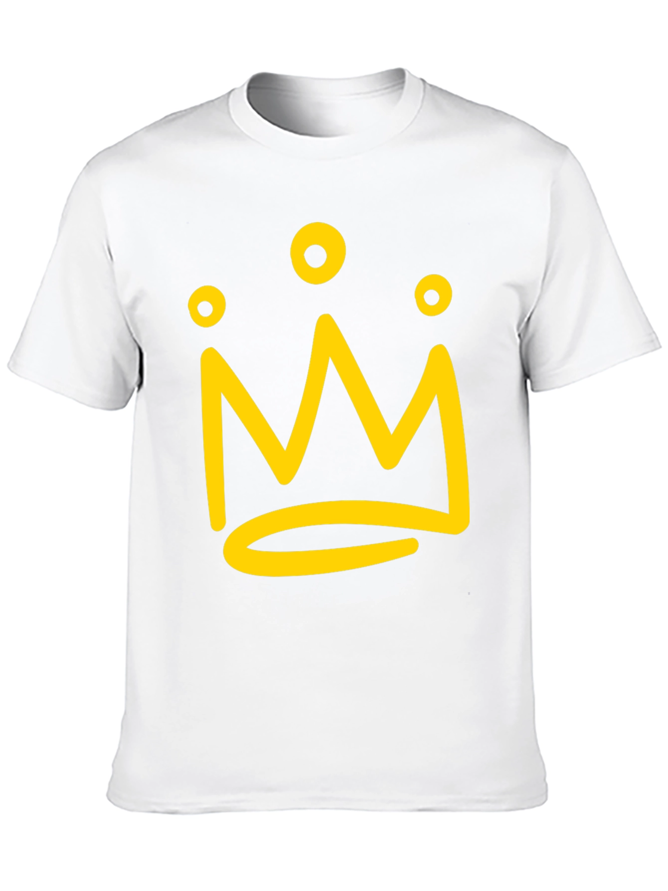 Camiseta Negra con Corona Amarilla