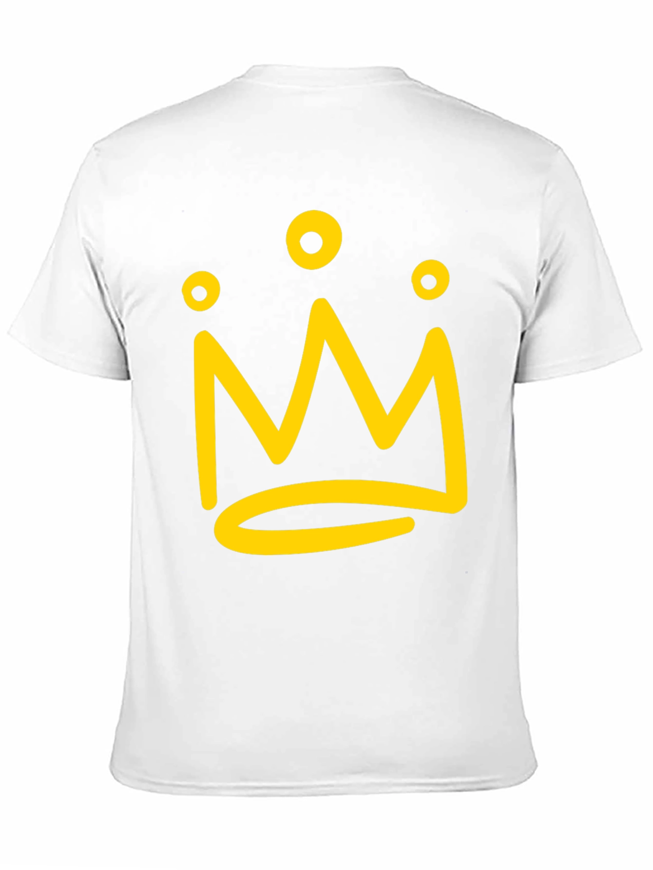 Camiseta Negra con Corona Amarilla