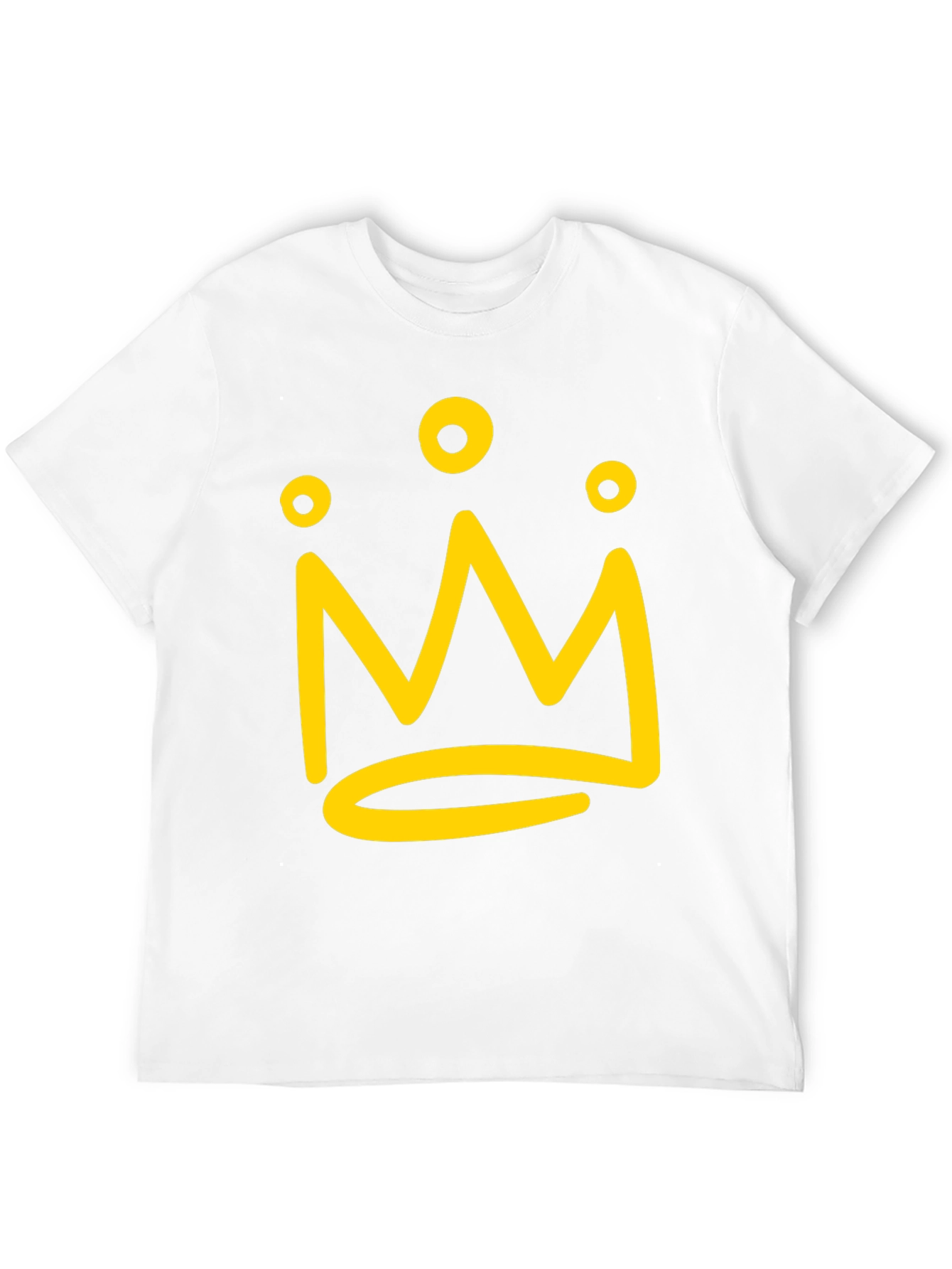 Camiseta Negra con Corona Amarilla