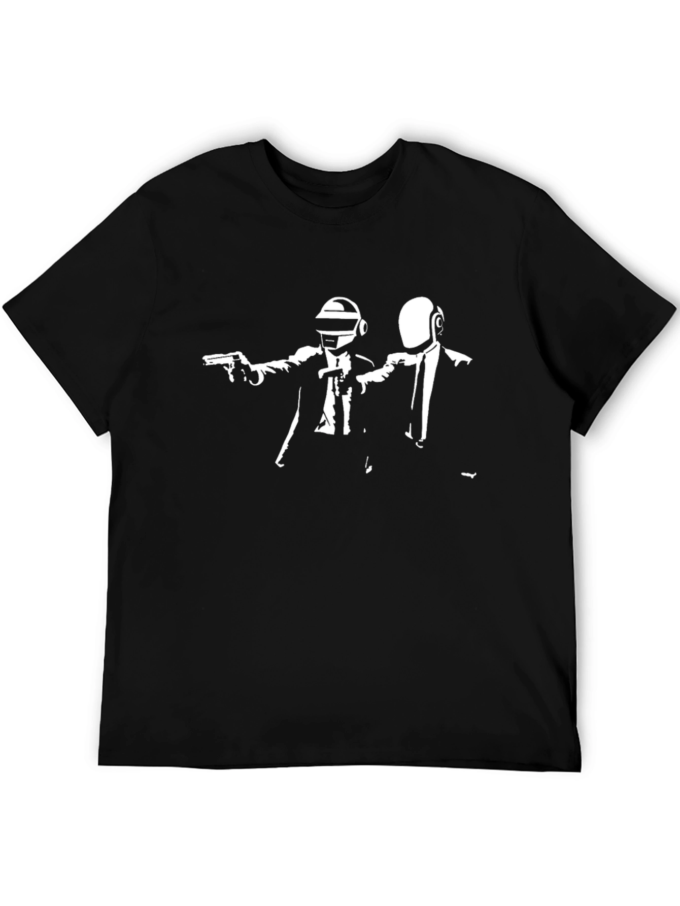 Camiseta Negra Pulp Fiction Daft Punk
