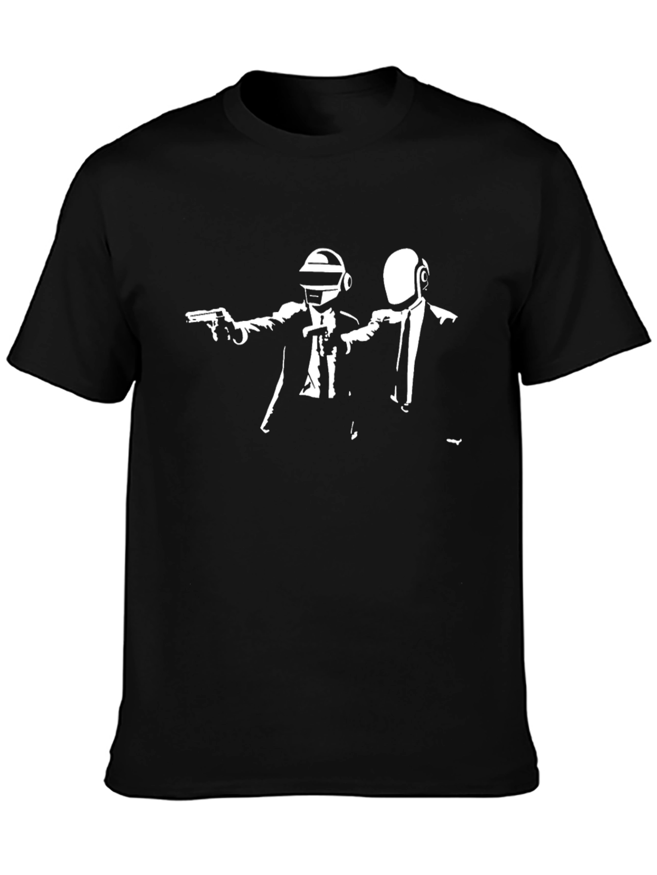 Camiseta Negra Pulp Fiction Daft Punk