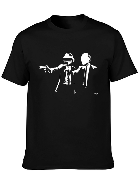 Camiseta Negra Pulp Fiction Daft Punk