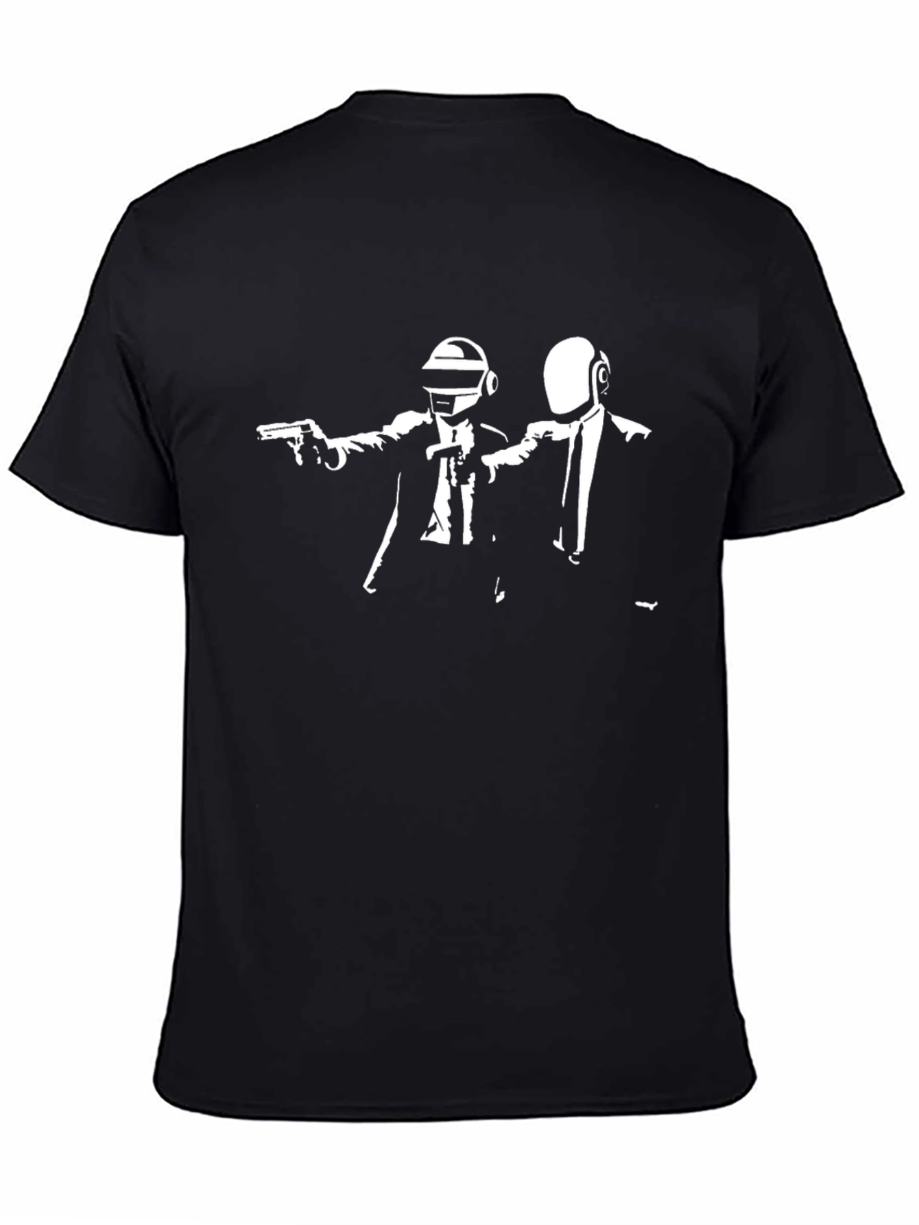 Camiseta Negra Pulp Fiction Daft Punk