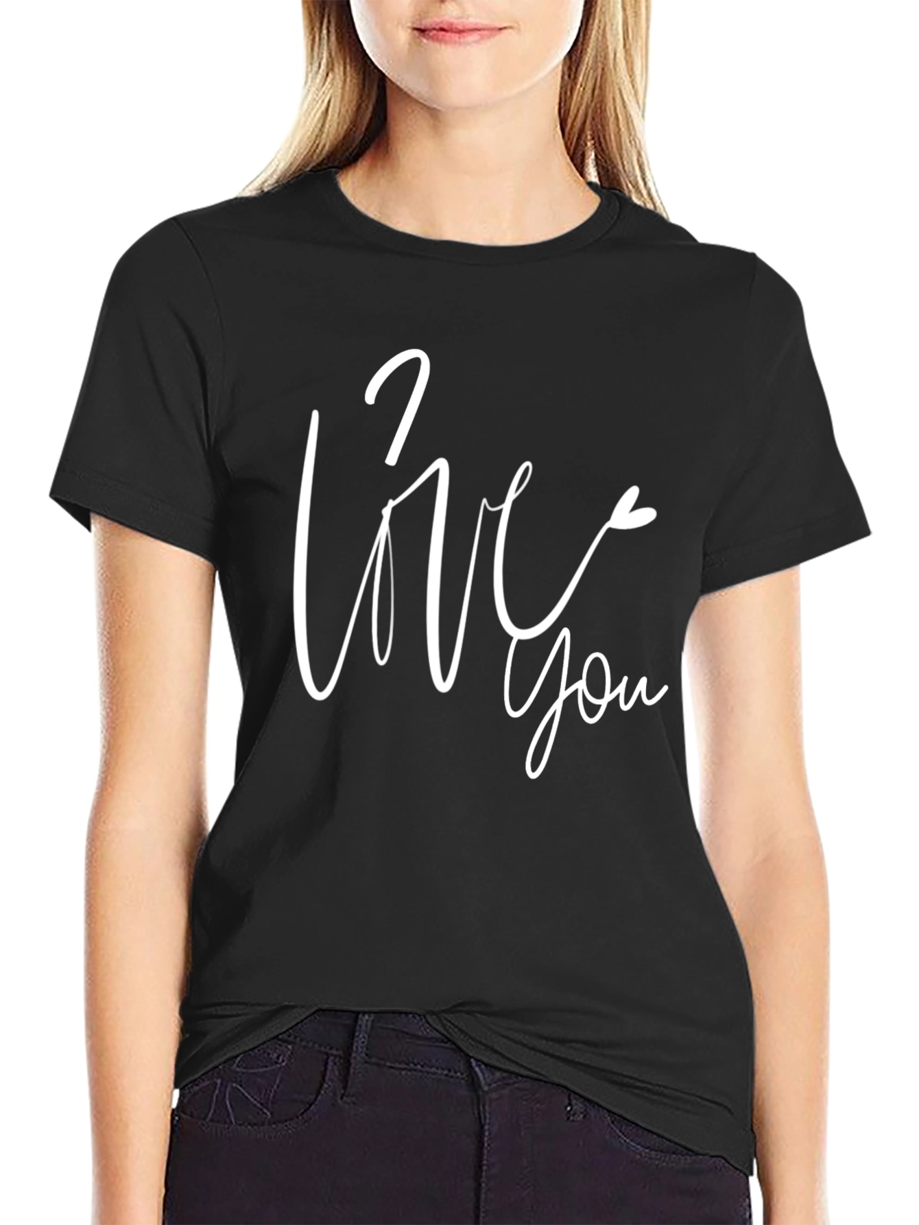 Camiseta Negra Love You