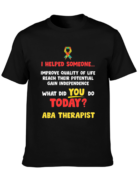 Camiseta ABA Therapist - Ayuda a Mejorar Vidas