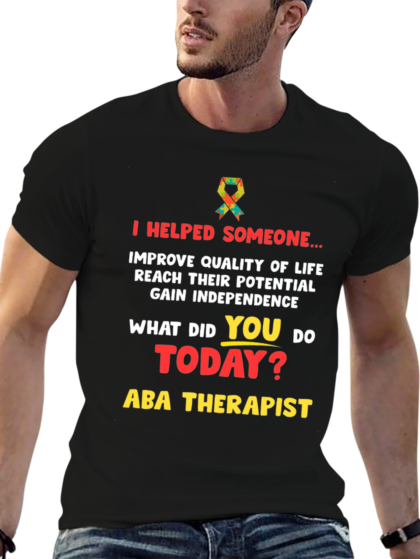 Camiseta ABA Therapist - Ayuda a Mejorar Vidas