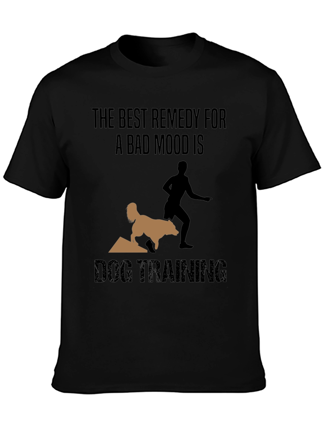 Camiseta Negra Entrenamiento Canino