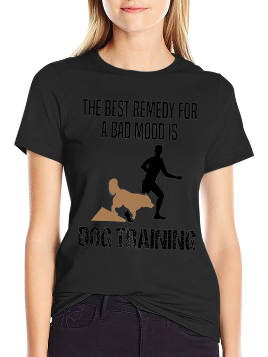Camiseta Negra Entrenamiento Canino