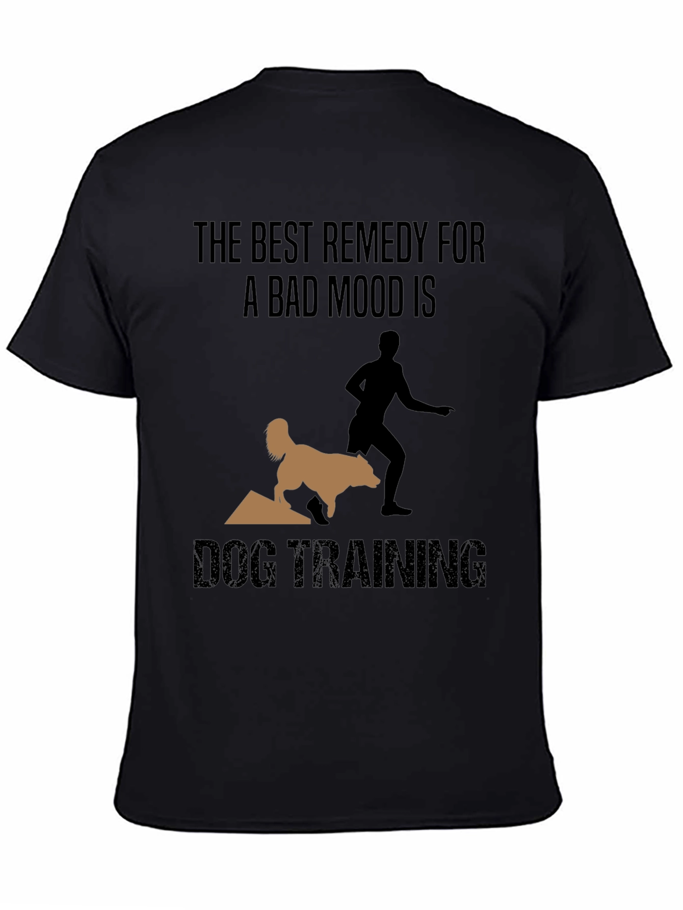 Camiseta Negra Entrenamiento Canino