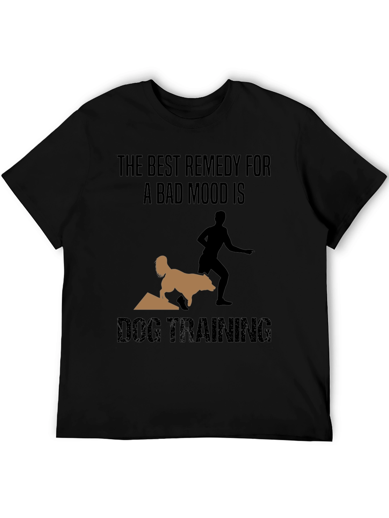 Camiseta Negra Entrenamiento Canino