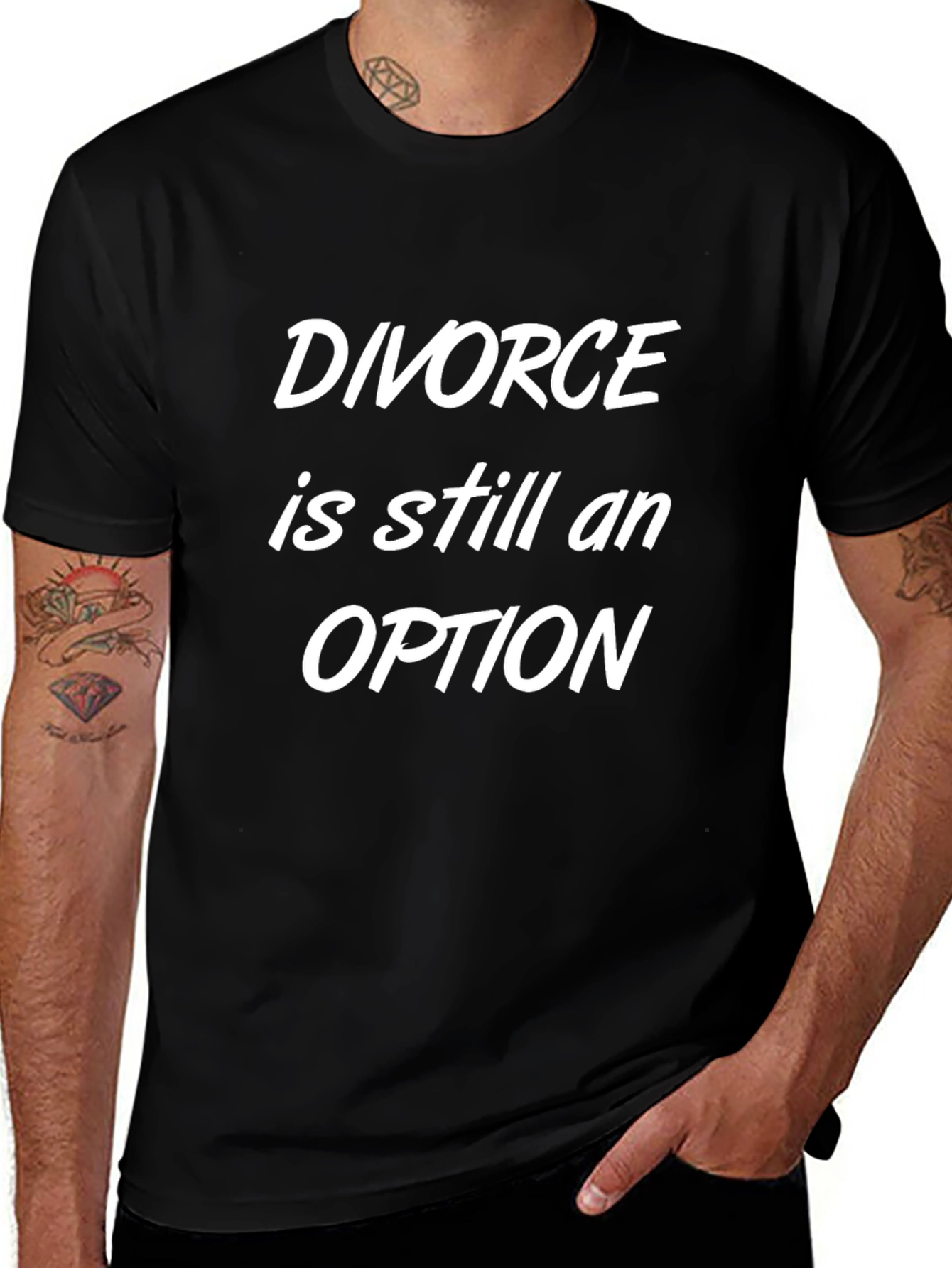 Camiseta Negra: Divorcio es una Opción