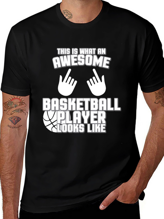 Camiseta Negra Awesome Basketball Player
