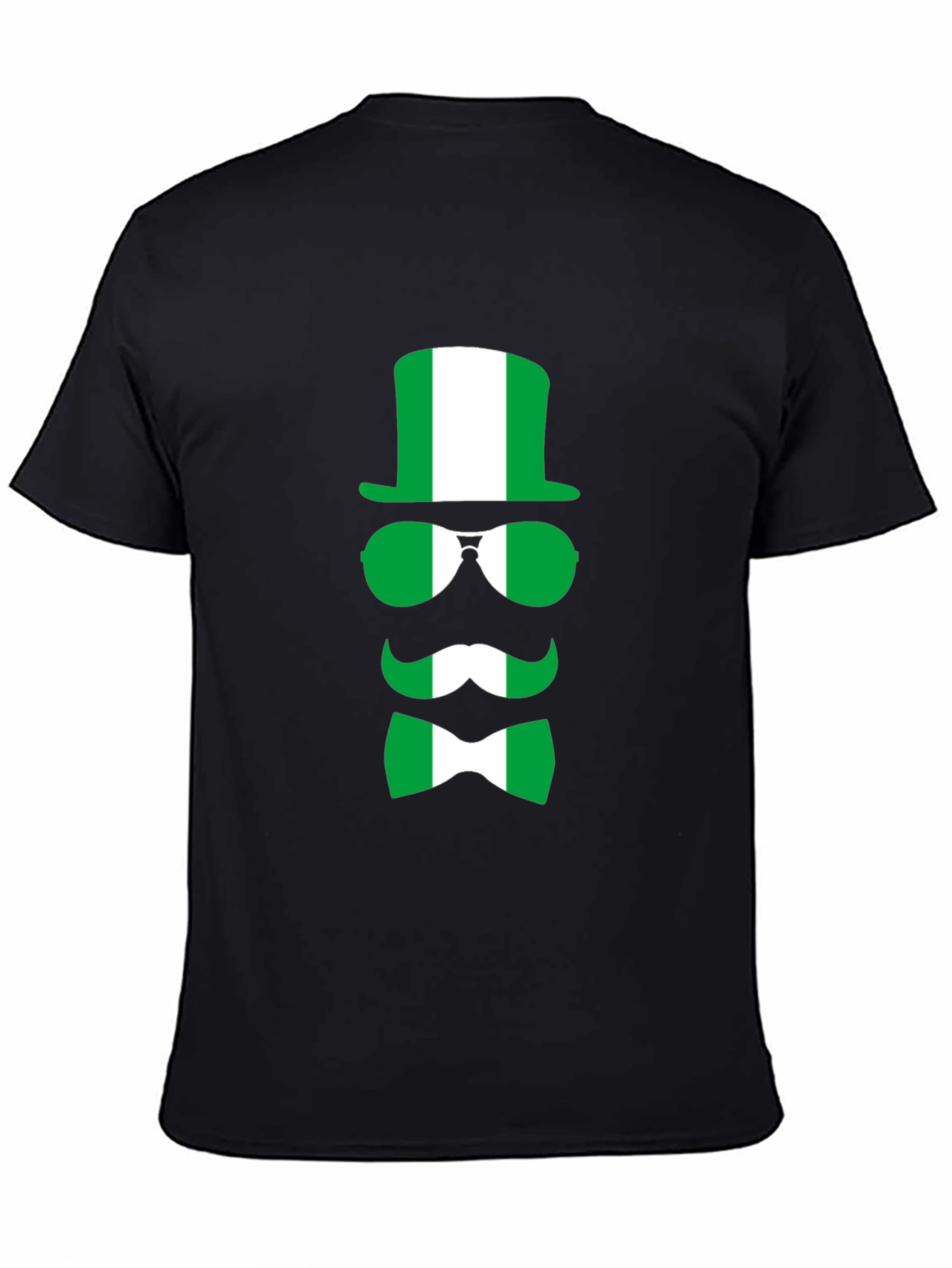 Camiseta Negra con Diseño Nigeria