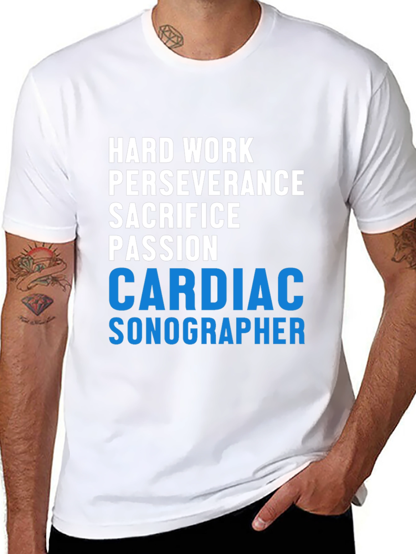 Camiseta Negra Cardíaco Sonógrafo: Pasión y Sacrificio