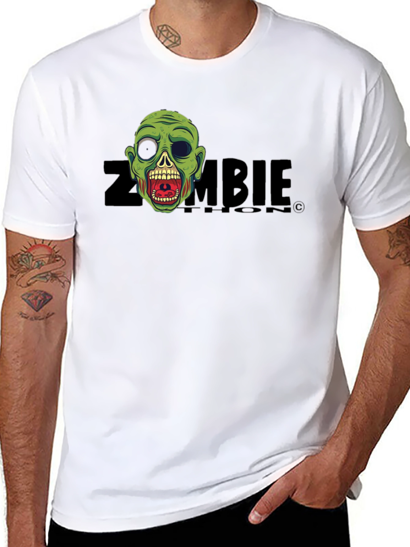 Camiseta Negra Zombie - Diseño Original y Divertido
