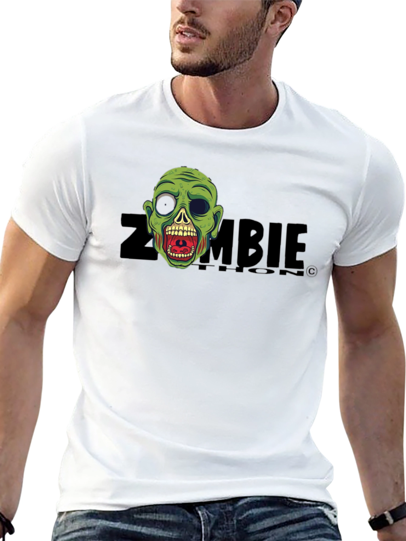 Camiseta Negra Zombie - Diseño Original y Divertido