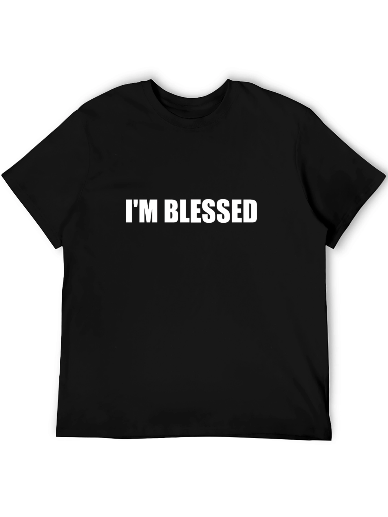 Camiseta Negra Im Blessed para Hombre